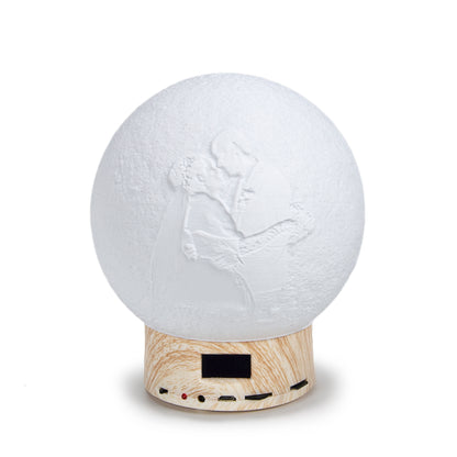 Speaker - Bluetooth Portable Speaker LED Moon Lamp – 3D Printed Wireless Speaker with Color-Changing Light for Home and Outdoor Use - premium material. perfect gift idea. Order yours now and stand out with this exclusive piece!