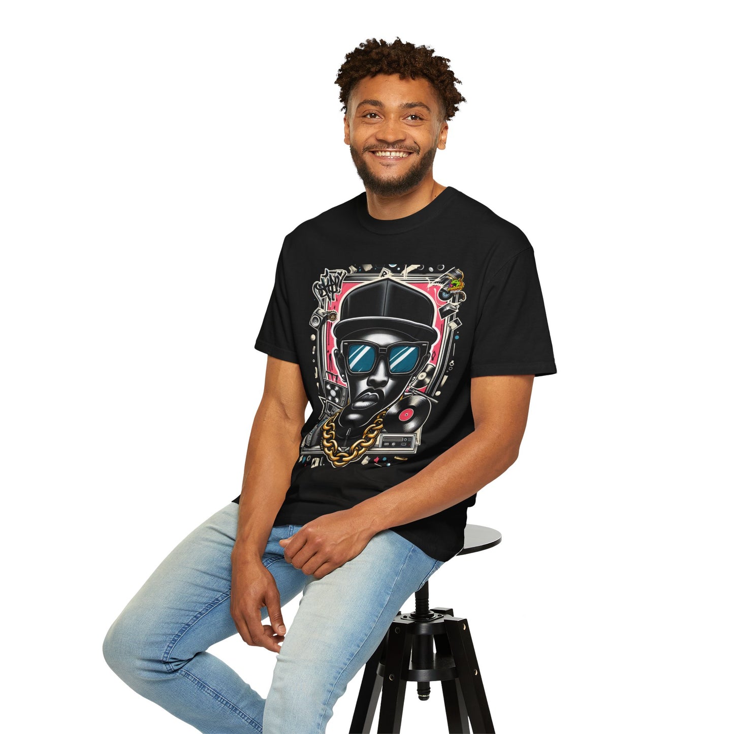 | - Rapper Merch Hip-Hop Icon Caricature | Bold Street Art T-Shirt Design - premium material. limited stock. Order yours now and stand out with this exclusive piece!