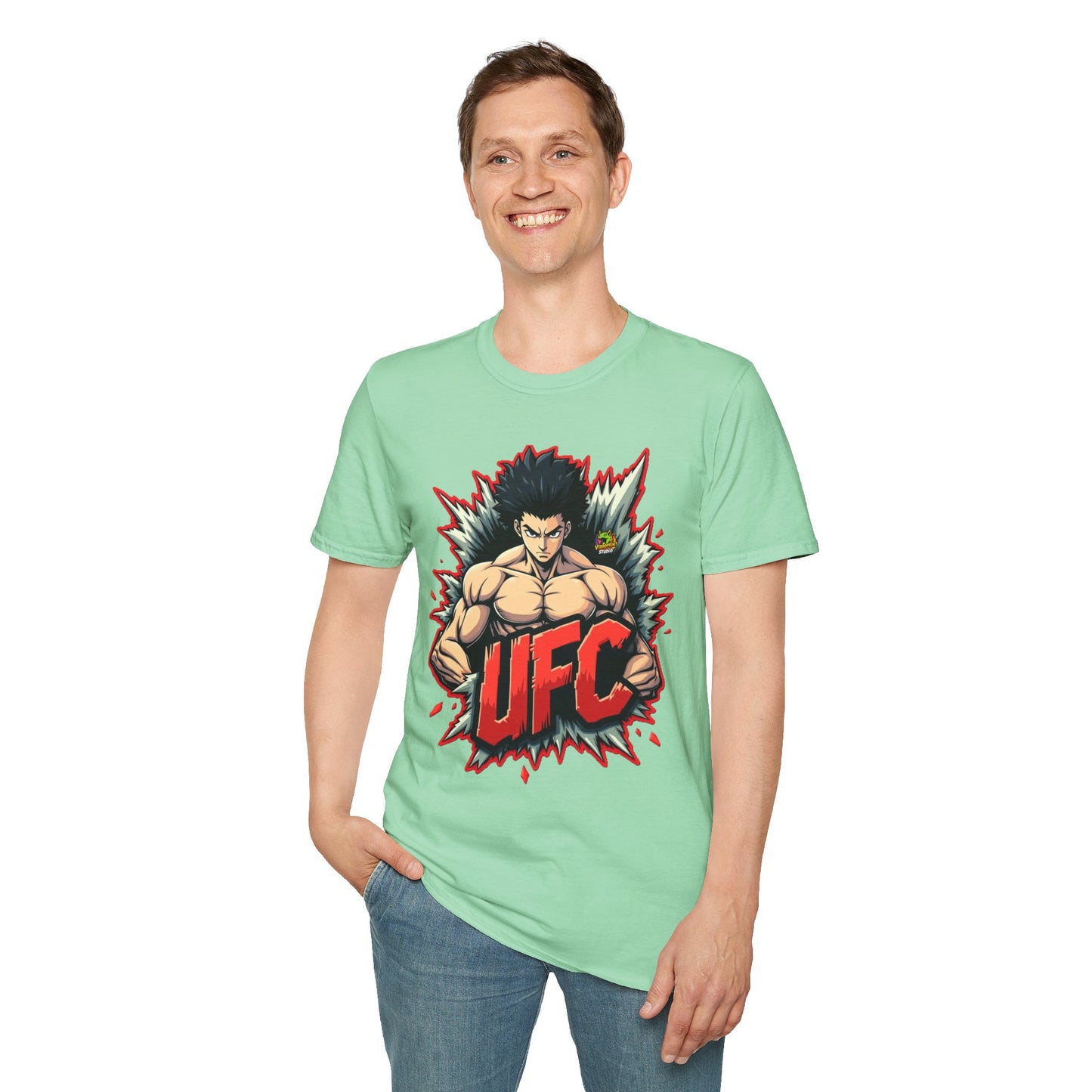 UFC T Shirt | Unleash Fierce Confidence | UFC Tee with Baki Anime Inspiration for Gym