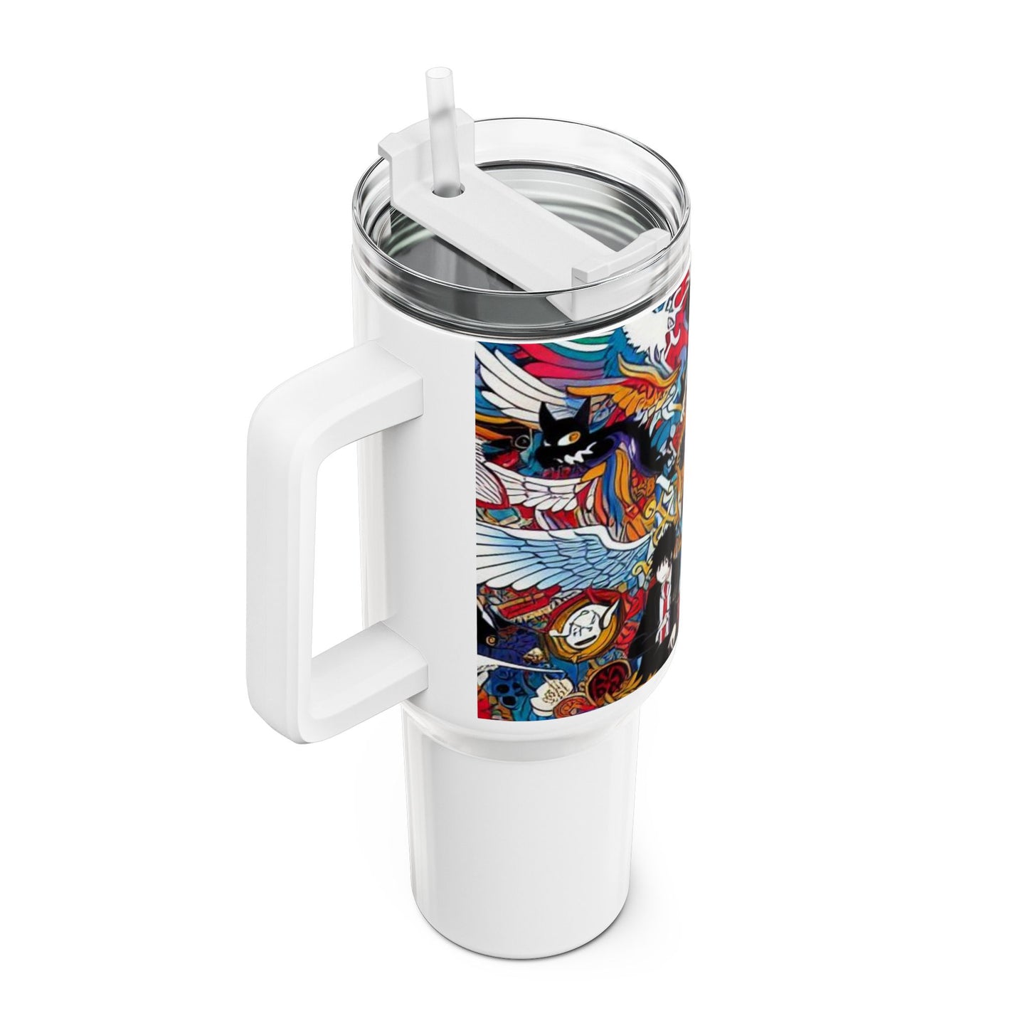 Colorful - Stanley Tumbler | Comics and Anime Geek Drinkware | Colorful Cartoon Tumbler - custom-made. limited stock. Order yours now and stand out with this exclusive piece!