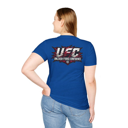 Anime - UFC T Shirt | Unleash Fierce Confidence | UFC Tee Inspired by Baki Anime for Athletes - custom-made. perfect gift idea. Order yours now and stand out with this exclusive piece!