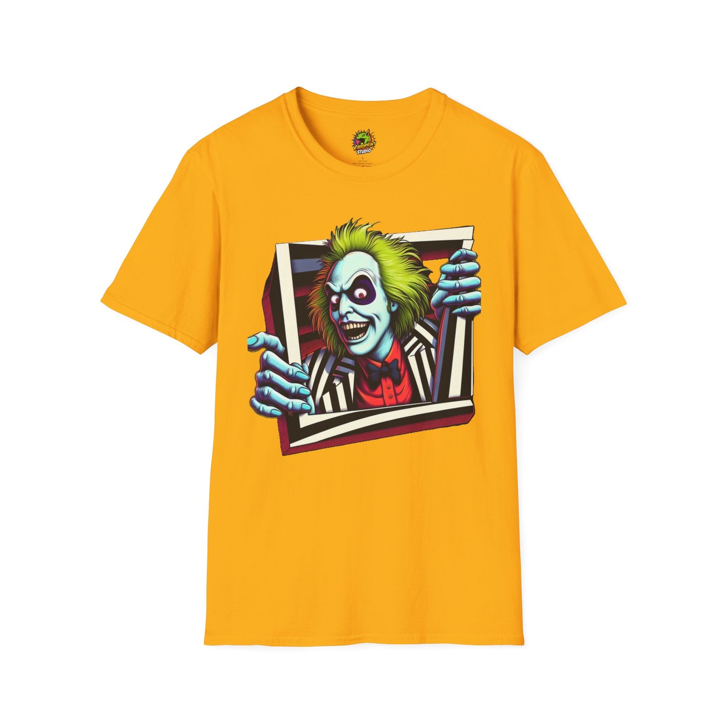 Halloween - Beetlejuice Shirt | Retro Halloween Graphic Tee | Classic Beetlejuice Movie Style | Funny and Spooky T-Shirt for Adults - premium material. perfect gift idea. Order yours now and stand out with this exclusive piece!