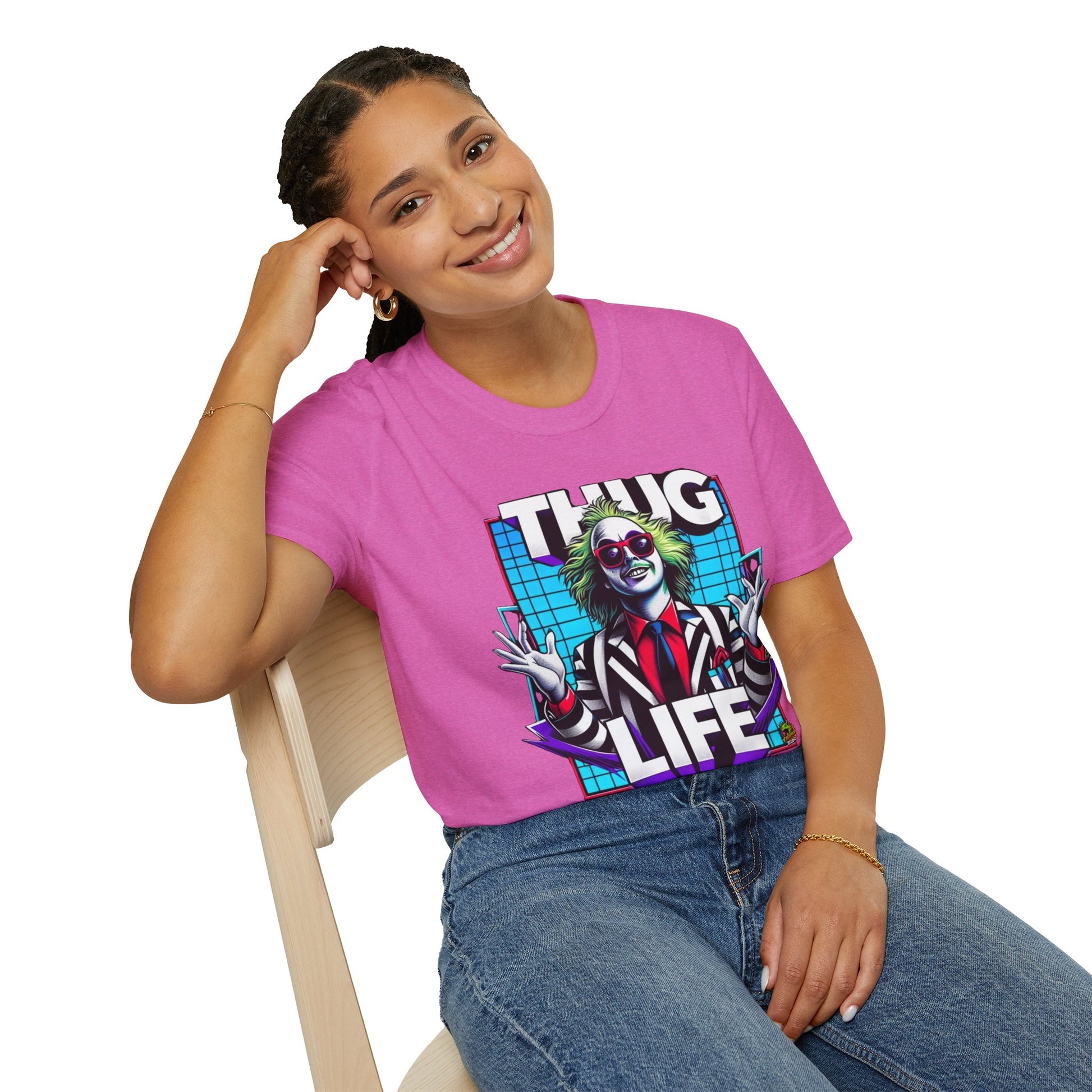 exclusive - Beetlejuice Shirt | Funny Thug Life Graphic Tee | Halloween Beetlejuice T-Shirt for Men & Women - custom-made. limited stock. Order yours now and stand out with this exclusive piece!