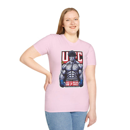 UFC T Shirt | Unleash Fierce Confidence | Motivational UFC Tee with Baki Anime Strength