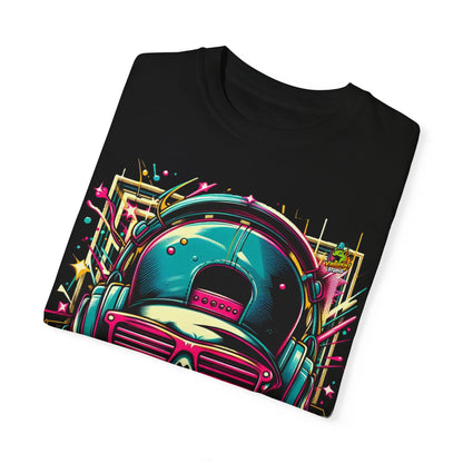 Graffiti - Abstract Neon Graffiti Rapper Merch | Bold Street Art Explosion T-Shirt - custom-made. perfect gift idea. Order yours now and stand out with this exclusive piece!