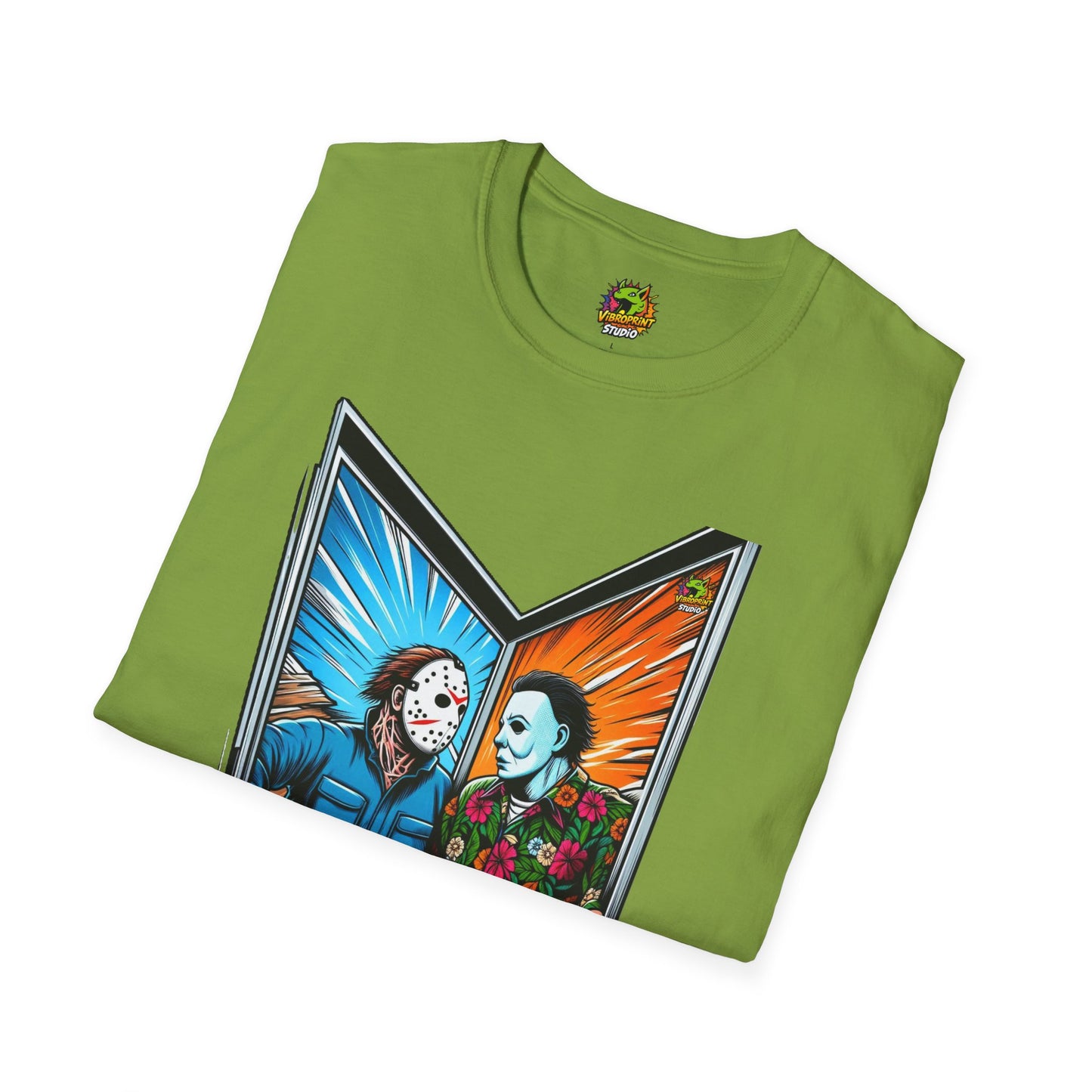 Halloween graphic tee - Funny Michael Myers Shirt | Jason Voorhees and Michael Halloween Tee - limited edition. limited edition vintage horror design. Order yours now and stand out with this exclusive piece!