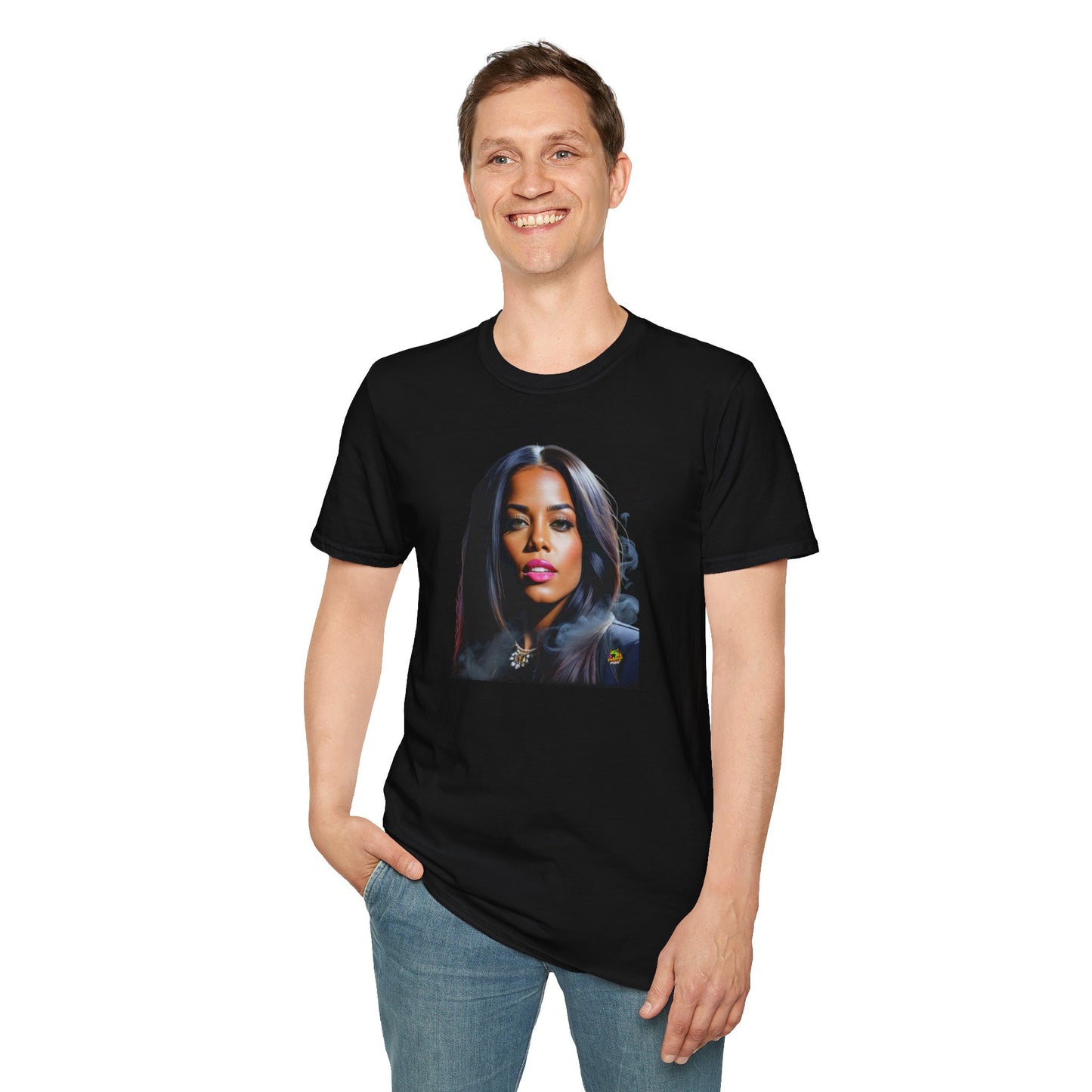 Memorial - Aaliyah shirt | The Legacy Lives On | Memorial Portrait Tribute Tee - custom-made. perfect gift idea. Order yours now and stand out with this exclusive piece!