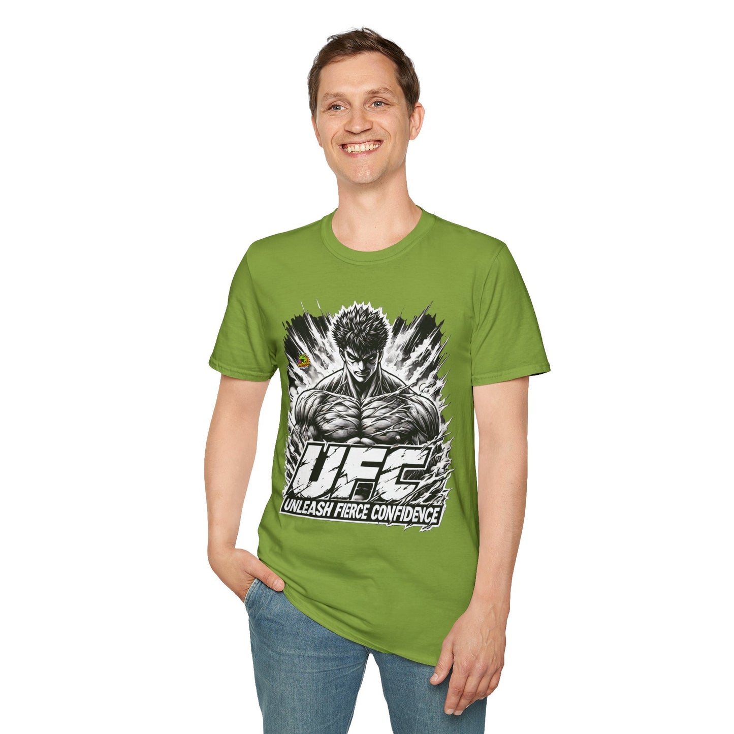 UFC T Shirt | Unleash Fierce Confidence | UFC Tee with Baki Anime T Shirt Motivation