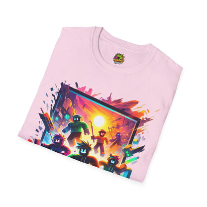 Roblox Adventure T-Shirt for Boys & Girls | Roblox Graphic Tee | Roblox Kids Clothing | Great Roblox Gift