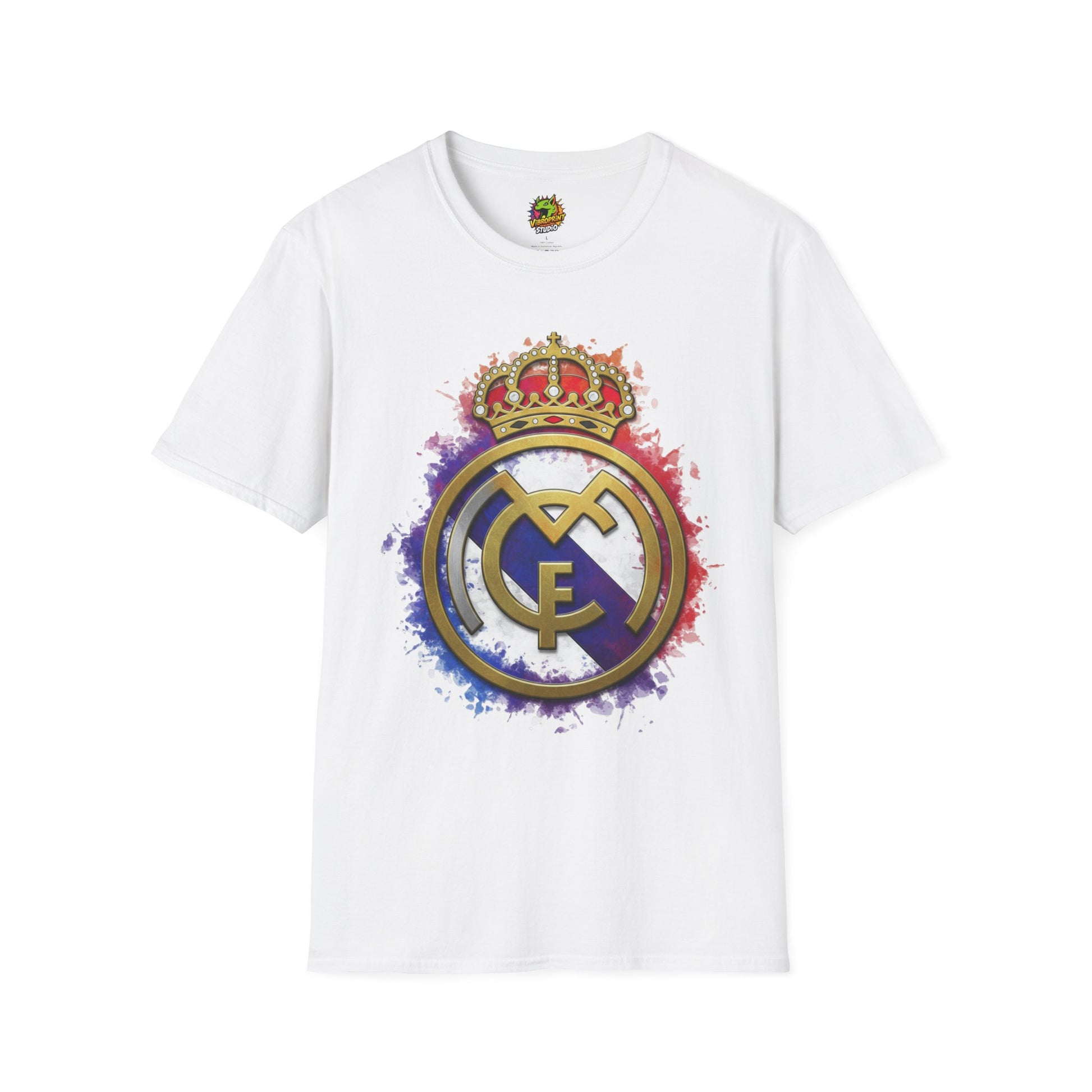 Real Madrid Jersey Fun Fan Edition - Football Club Vibroprint Design T-Shirt