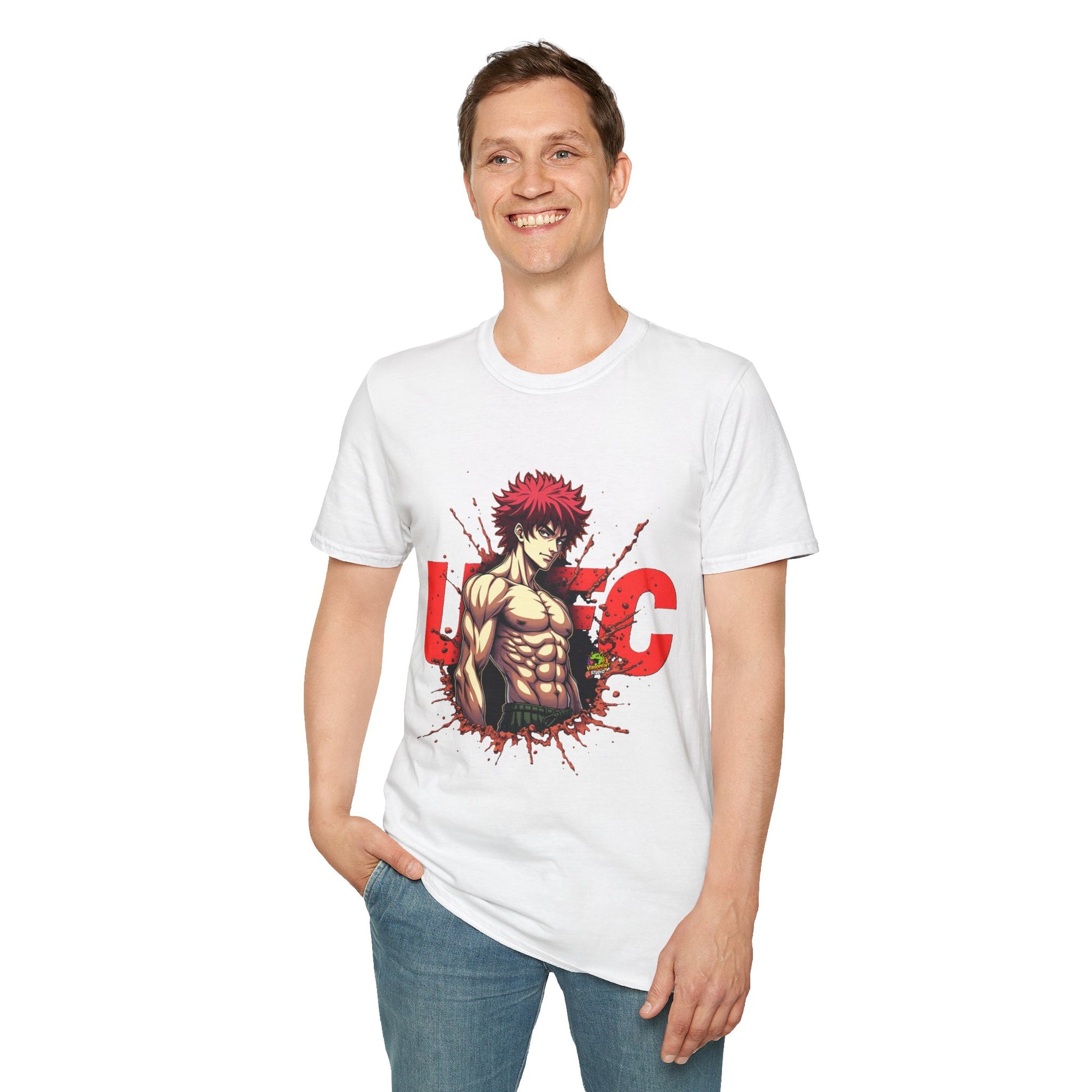 T - UFC T Shirt | Unleash Fierce Confidence | Motivational UFC Tee with Baki Anime T Shirt Influence - custom-made. perfect gift idea. Order yours now and stand out with this exclusive piece!