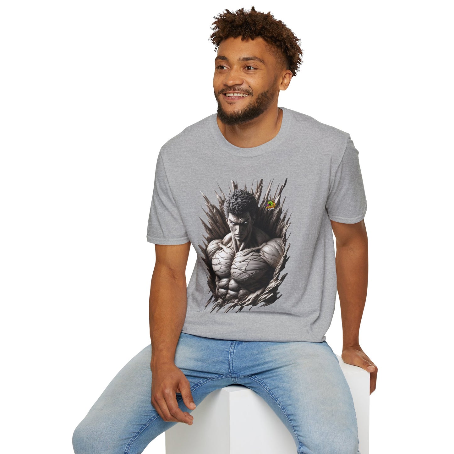 Unleash - UFC T Shirt | Unleash Fierce Confidence | UFC Tee with Baki Anime Elements for Fitness Enthusiasts - premium material. limited stock. Order yours now and stand out with this exclusive piece!