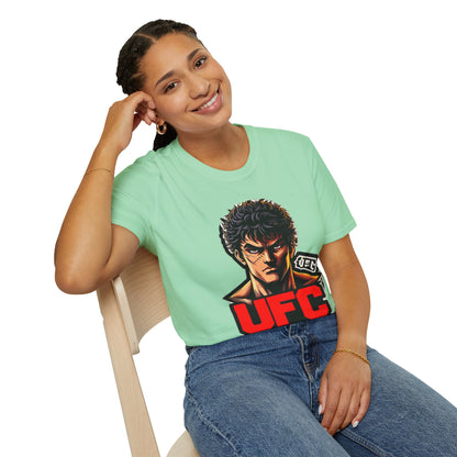 UFC T Shirt | Unleash Fierce Confidence | Motivational UFC Tee with Baki Anime Elements