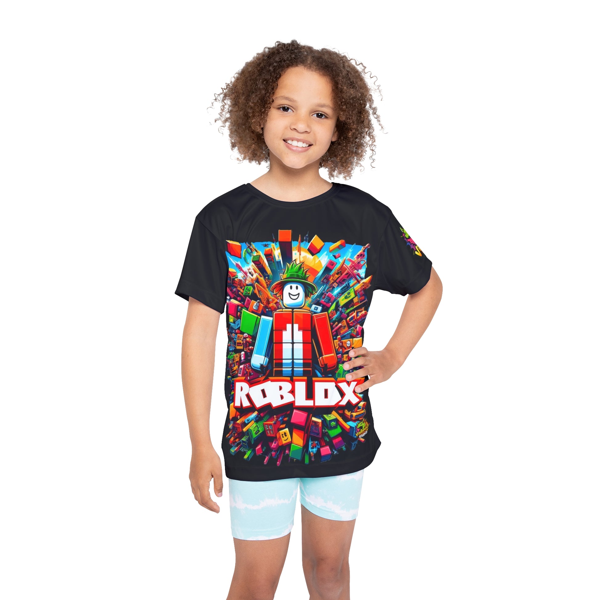 Front View - Roblox Kids T-Shirt