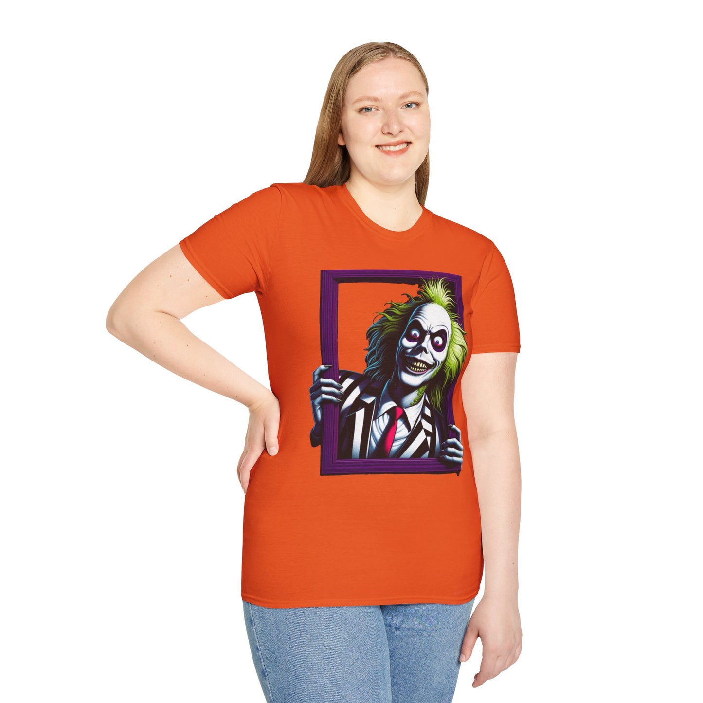 Image of Stylish Beetlejuice Shirt | Spooky Beetlejuice Shirt | Beetlejuice Graphic Shirt | Creepy Beetlejuice Tee | Graphic Tee