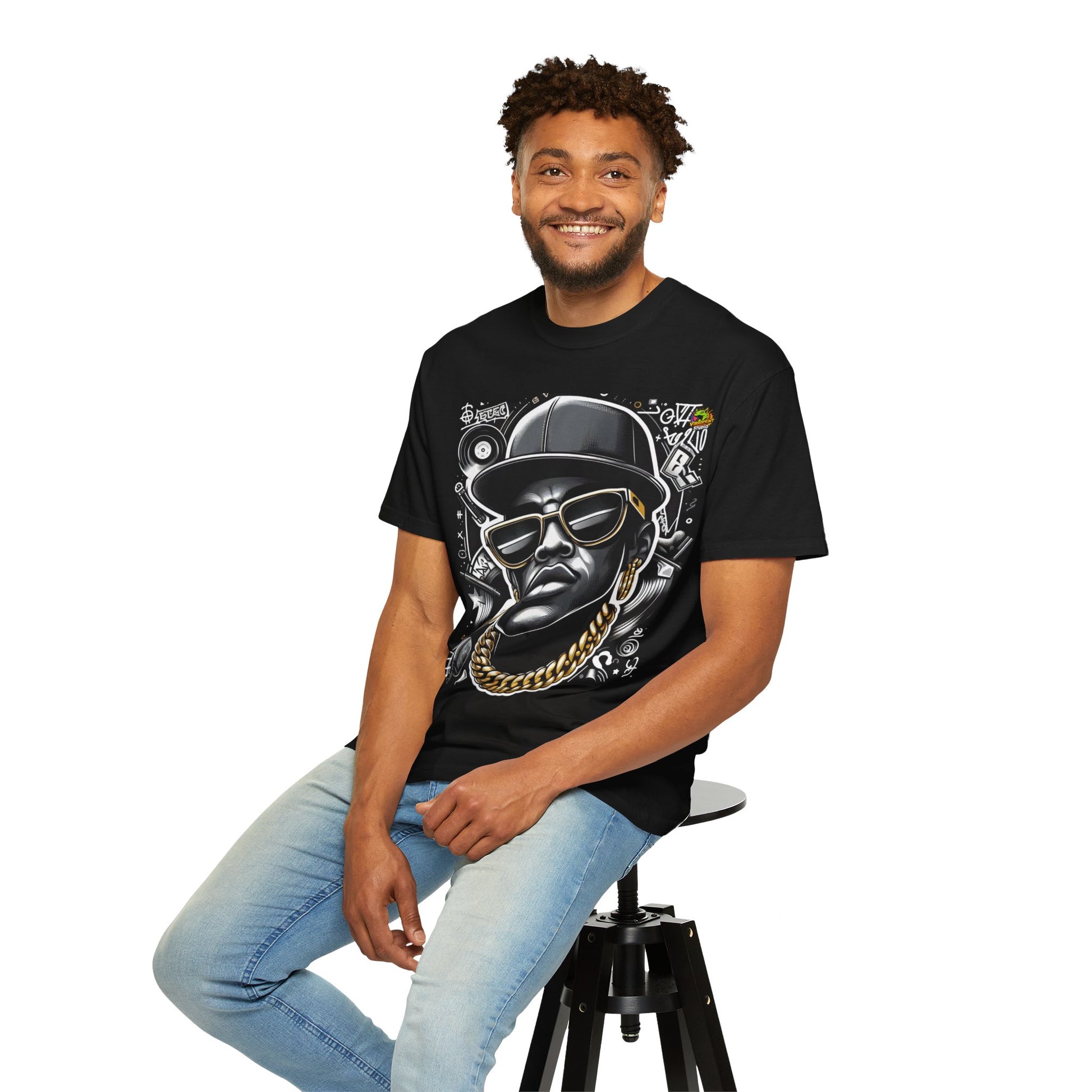 T-Shirt - Urban Graffiti Hip-Hop Icon Rapper Merch | Caricature Style T-Shirt - custom-made. limited stock. Order yours now and stand out with this exclusive piece!