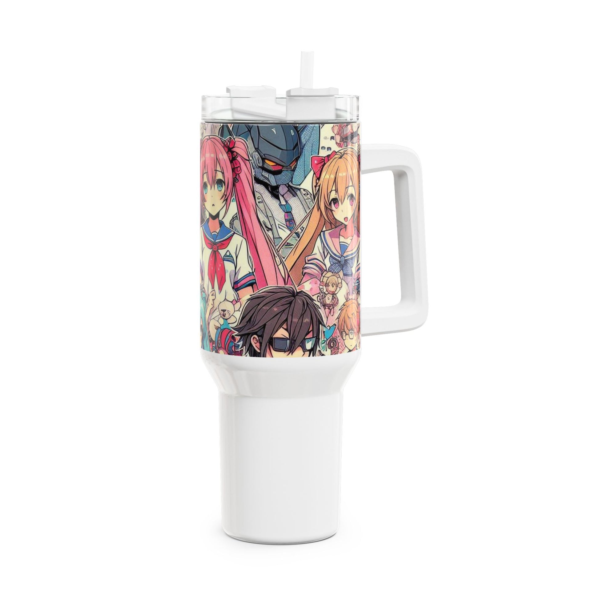 Tumbler - Stanley Comics Themed Tumbler | Anime Geek Drinkware for Gamers | Colorful Cartoon Tumbler - premium material. limited stock. Order yours now and stand out with this exclusive piece!