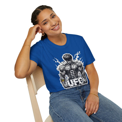 UFC - UFC T Shirt | Unleash Fierce Confidence | UFC Tee with Baki Anime Inspiration for Athletes - premium material. limited stock. Order yours now and stand out with this exclusive piece!