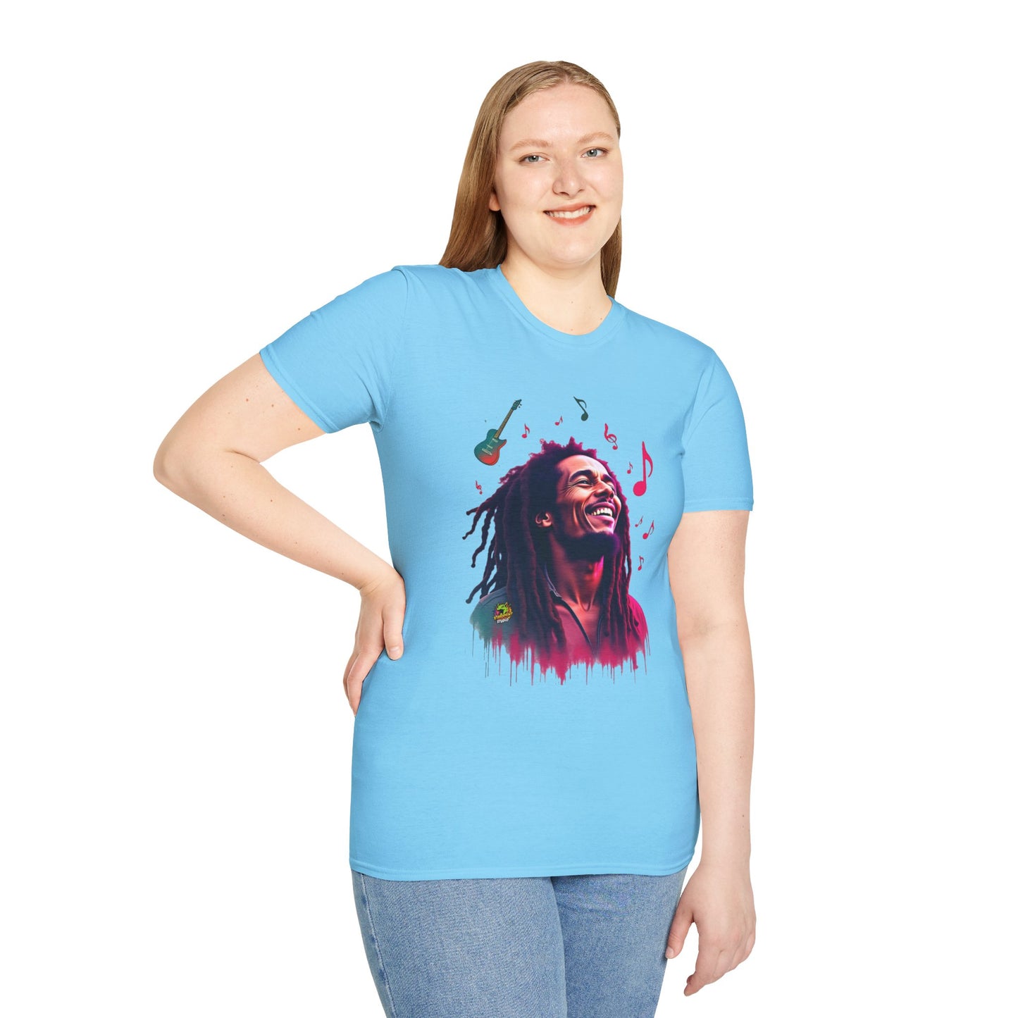 Bob Marley T-Shirt - Vibrant Rasta Revolution - VibroPrint Studio