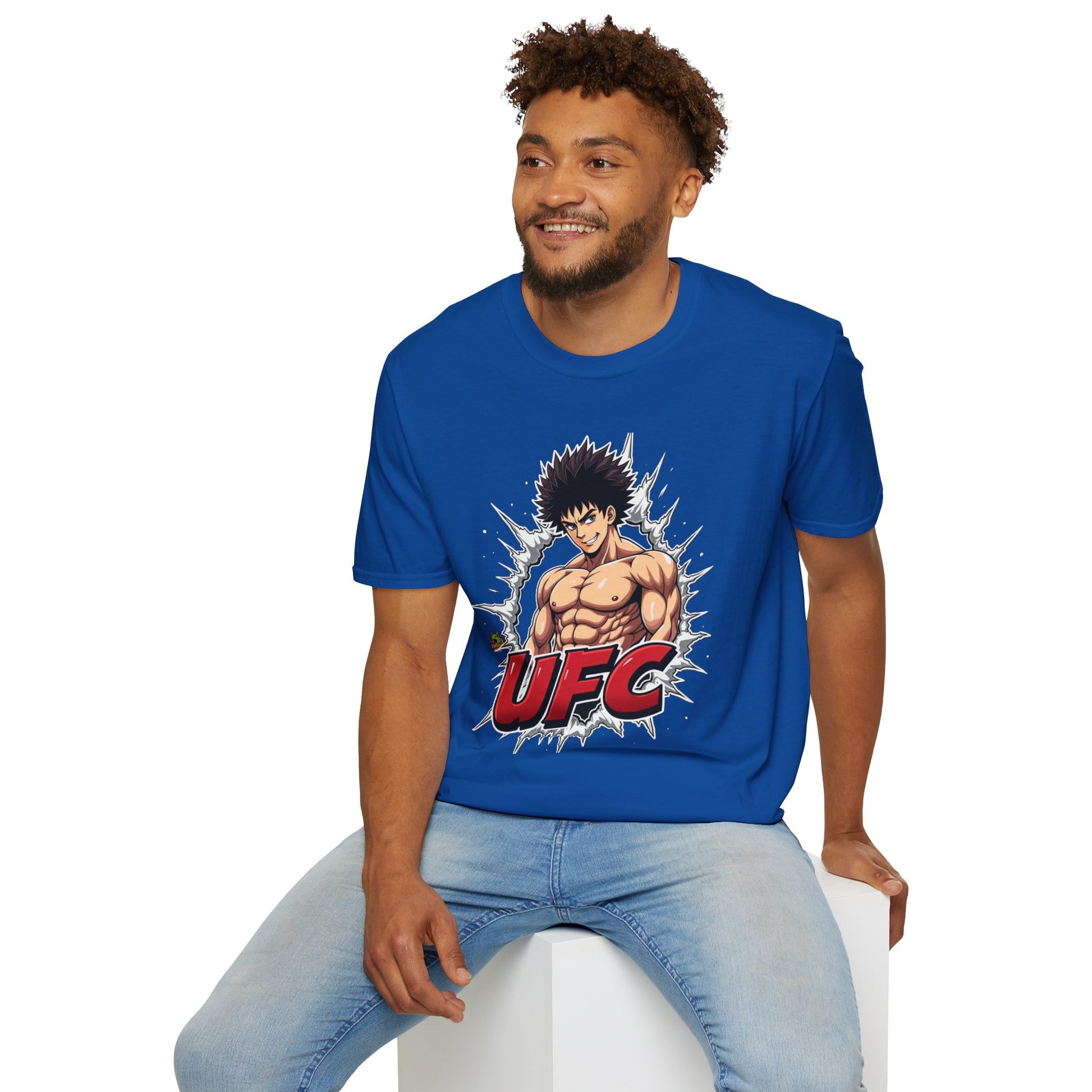 UFC - UFC T Shirt | Unleash Fierce Confidence | Motivational UFC Tee with Baki Anime Elements - custom-made. perfect gift idea. Order yours now and stand out with this exclusive piece!