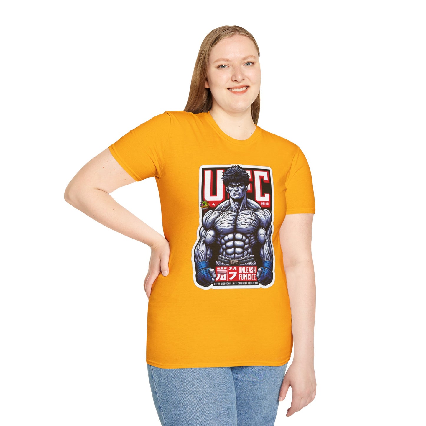 UFC T Shirt | Unleash Fierce Confidence | Motivational UFC Tee with Baki Anime Strength