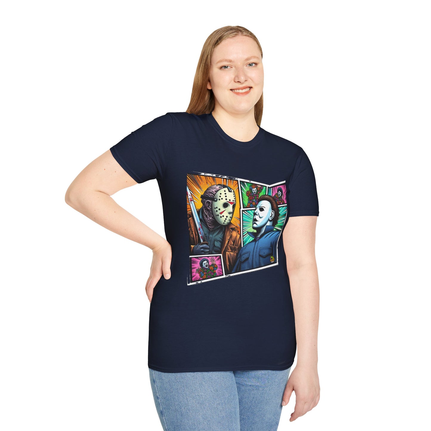 product - Jason Voorhees & Michael Myers Shirt | Funny Vintage Halloween Tee - premium material. limited stock. Order yours now and stand out with this exclusive piece!