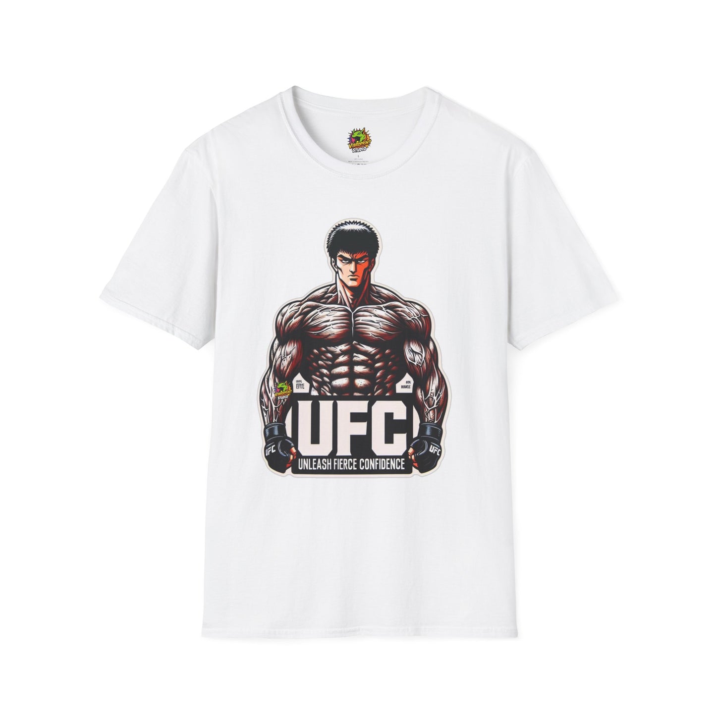 | - UFC T Shirt | Unleash Fierce Confidence | UFC Tee with Baki Anime Inspiration for Athletes - custom-made. limited stock. Order yours now and stand out with this exclusive piece!