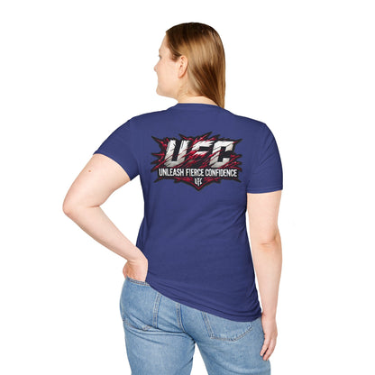 UFC T Shirt | Unleash Fierce Confidence | UFC Tee with Baki Anime Elements for Fitness Enthusiasts