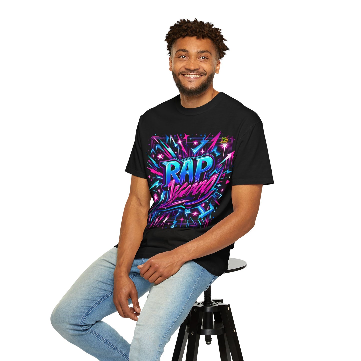 Hip-Hop - Neon Graffiti Rapper Merch T-Shirt | Urban Hip-Hop Street Style Design - premium material. limited stock. Order yours now and stand out with this exclusive piece!