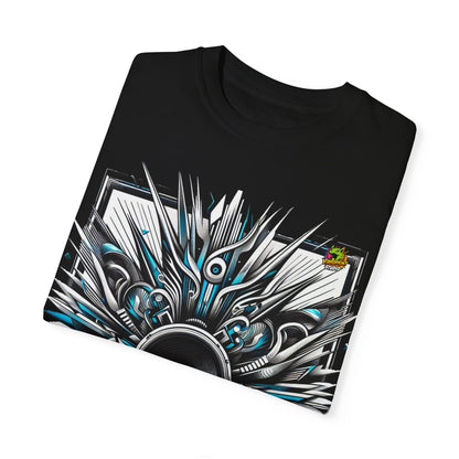 T-Shirt - Booming Sound Waves Rapper Merch | Hip-Hop Beats T-Shirt Design - premium material. limited stock. Order yours now and stand out with this exclusive piece!