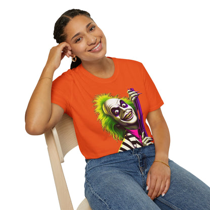 Image of Stylish Beetlejuice Shirt | Funny Beetlejuice Shirt | Halloween Horror Shirt | Beetlejuice Costume Tee | Graphic Tee