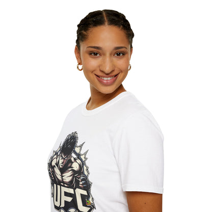 Halloween graphic tee - UFC T Shirt | Motivational UFC Tee | Unleash Fierce Confidence in Fitness - exclusive artwork. premium horror movie t-shirt for spooky occasions. Order yours now and stand out with this exclusive piece!