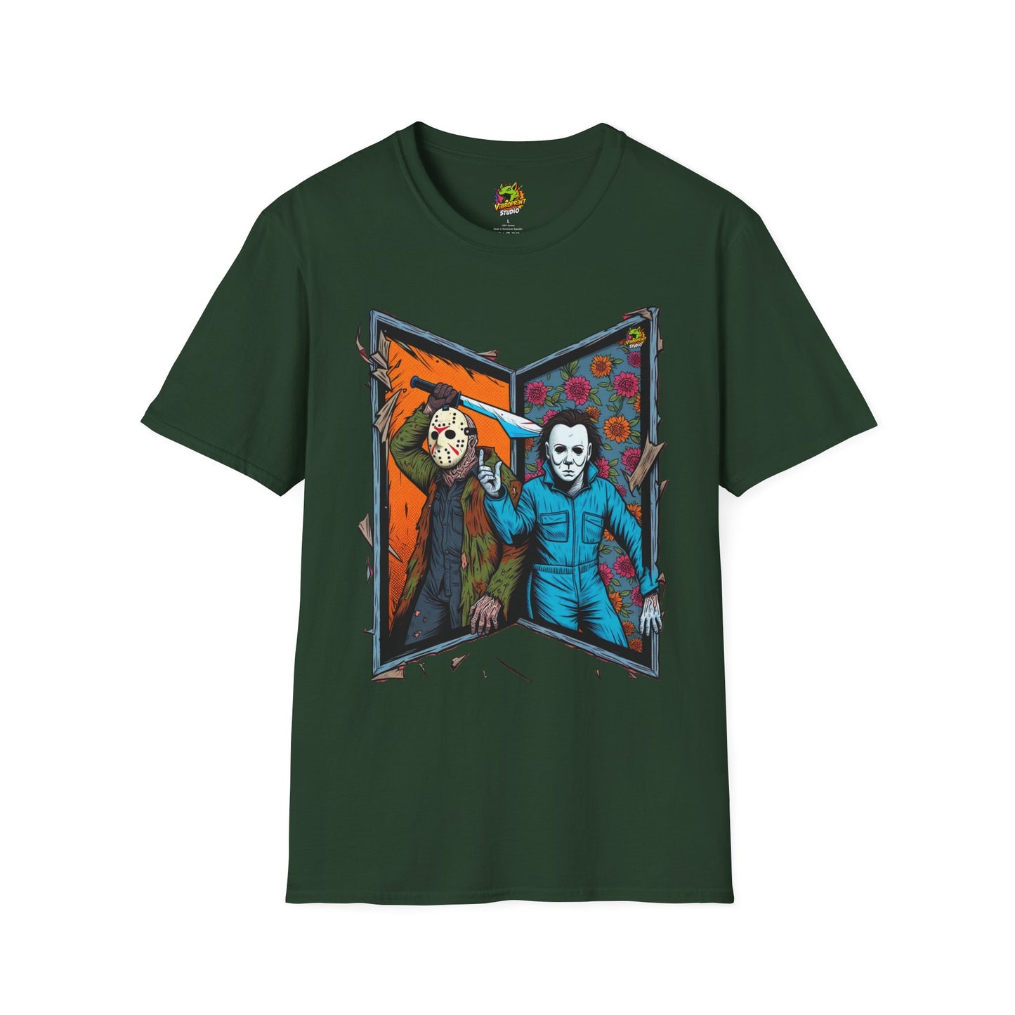 T-Shirt - Jason Voorhees & Michael Myers T-Shirt | Funny Horror Tee - premium material. limited stock. Order yours now and stand out with this exclusive piece!