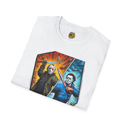 product - Michael Myers Vintage Shirt | Jason Voorhees Funny Halloween Tee - premium material. perfect gift idea. Order yours now and stand out with this exclusive piece!