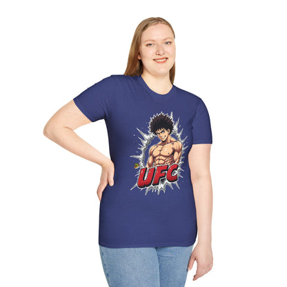 UFC T Shirt | Unleash Fierce Confidence | Motivational UFC Tee with Baki Anime Elements