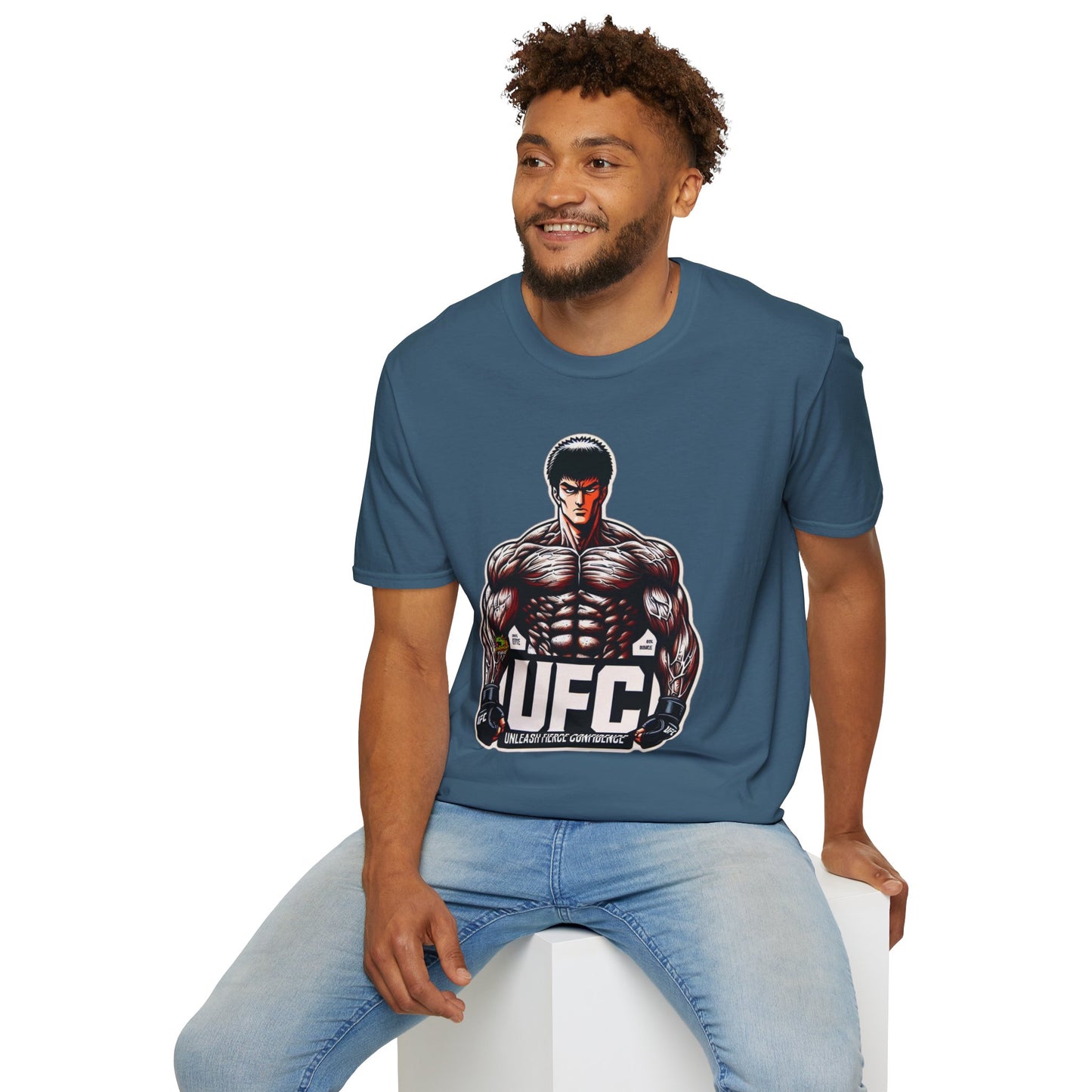 UFC T Shirt | Unleash Fierce Confidence | UFC Tee with Baki Anime Inspiration for Athletes