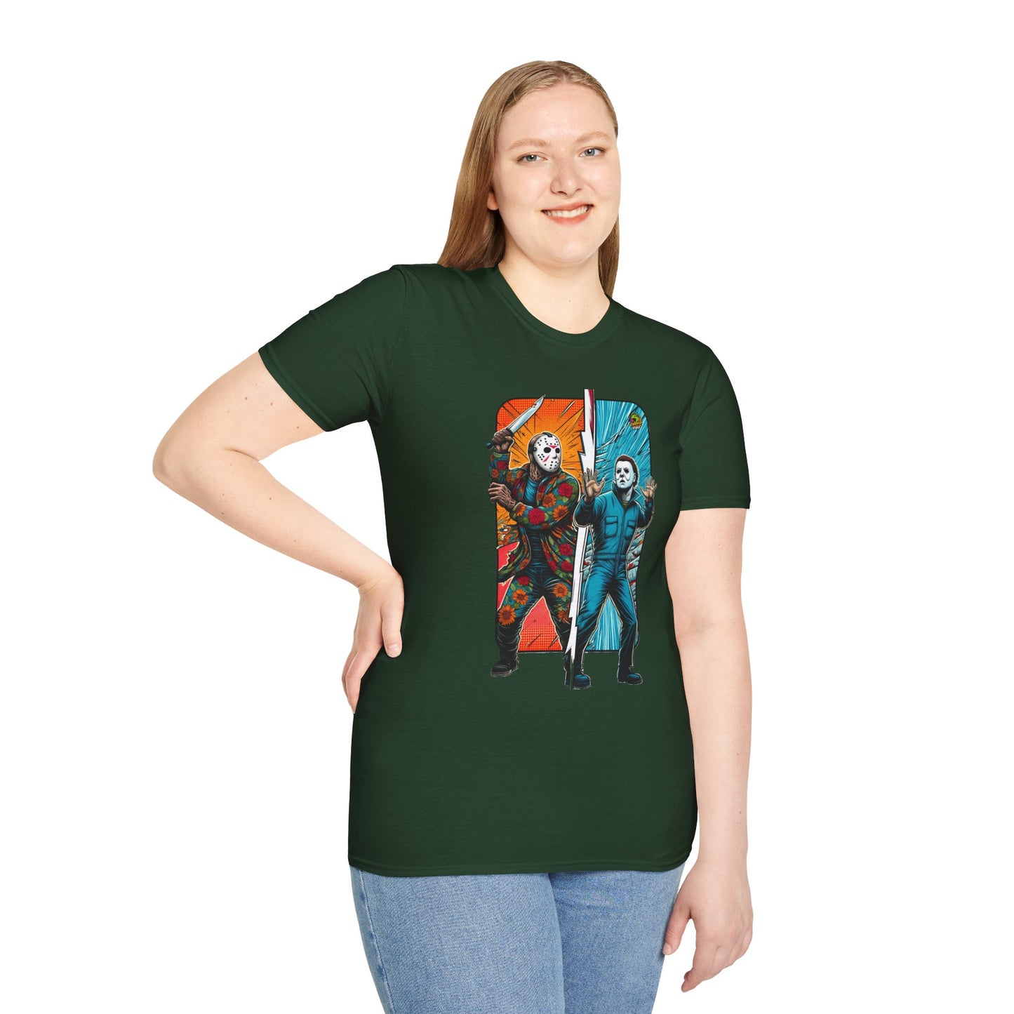 Jason Voorhees & Michael Myers Funny Horror Tee | Halloween Shirt