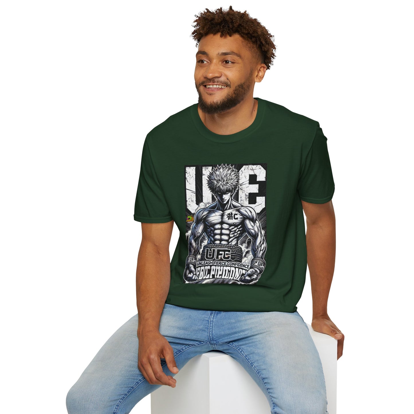 UFC T Shirt | Unleash Fierce Confidence | Motivational UFC Tee with Baki Anime T-Shirt design