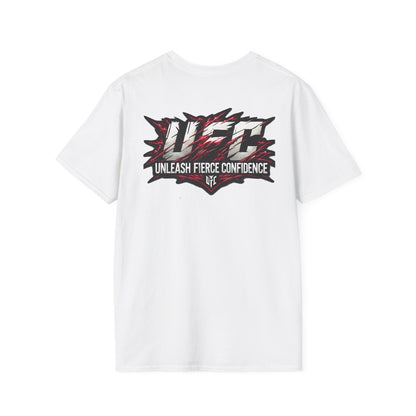 Enthusiasts - UFC T Shirt | Unleash Fierce Confidence | Motivational UFC Tee with Baki Anime Elements for Gym Enthusiasts - custom-made. limited stock. Order yours now and stand out with this exclusive piece!