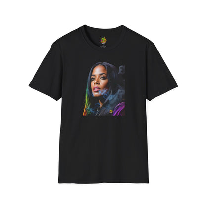 Aaliyah shirt | Tribute to the Queen of Urban Pop | Memorial R&B Portrait Tee - High Quality Image