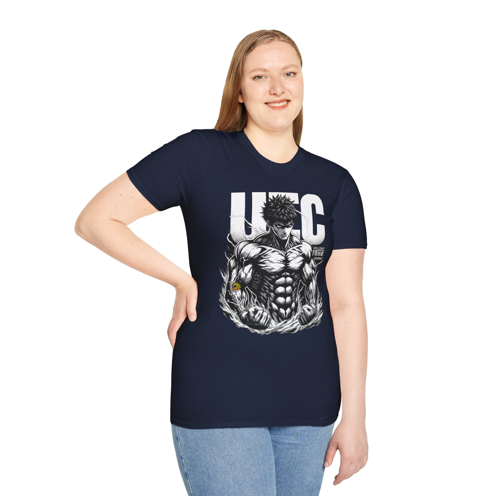 horror-themed apparel - UFC T Shirt | Unleash Fierce Confidence | UFC Tee for Fitness and Baki Anime Fans - gift for horror fans. perfect Halloween gift for fans of horror culture. Order yours now and stand out with this exclusive piece!