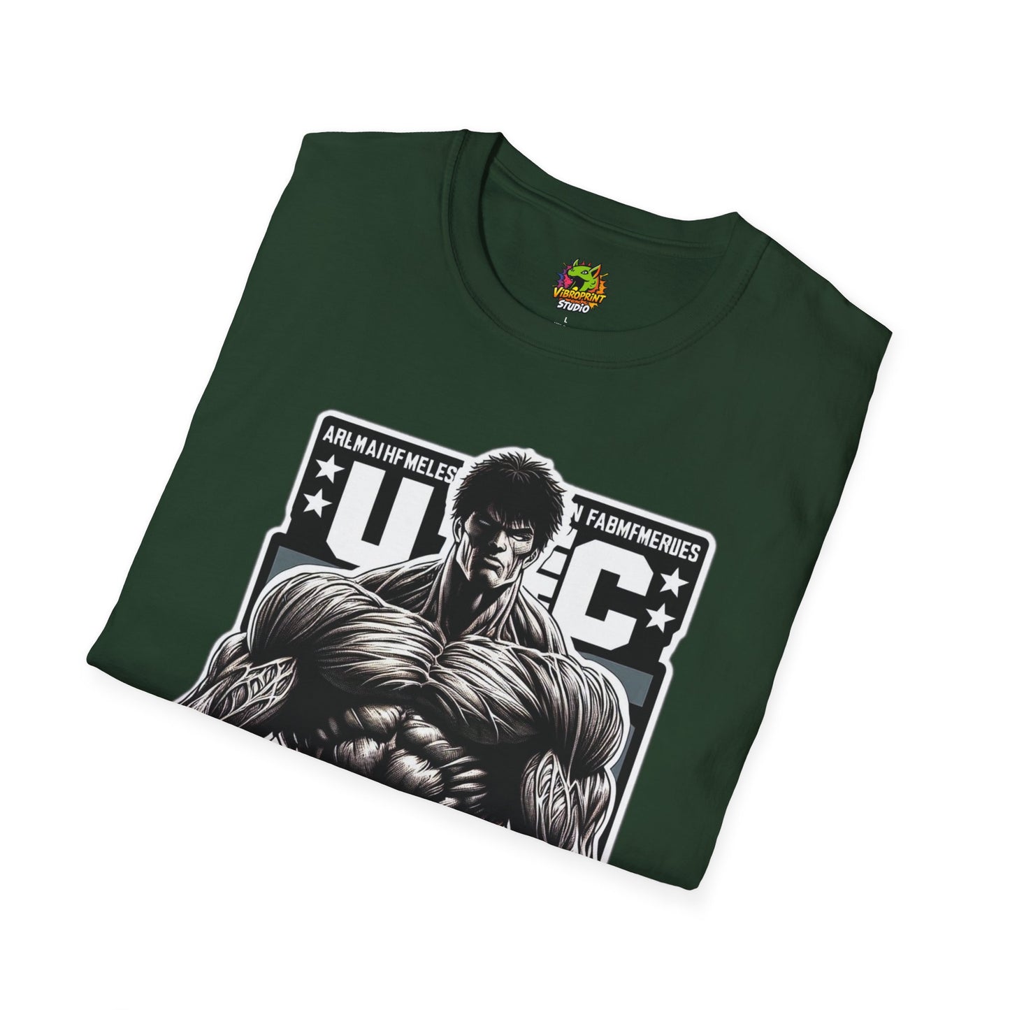 UFC T Shirt | Unleash Fierce Confidence | UFC Tee with Baki Anime Strength for Fitness Enthusiasts