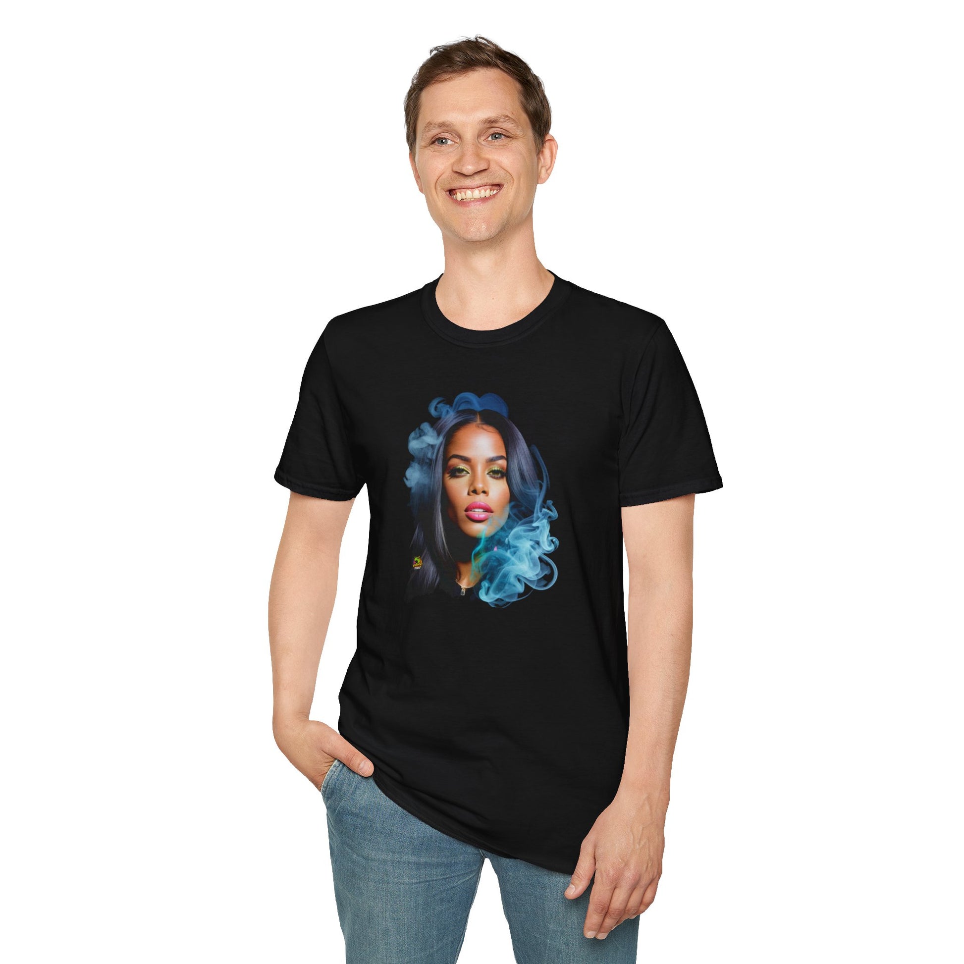 of - Aaliyah shirt | Iconic Memorial Portrait T-Shirt | Tribute to the Princess of R&B - custom-made. limited stock. Order yours now and stand out with this exclusive piece!