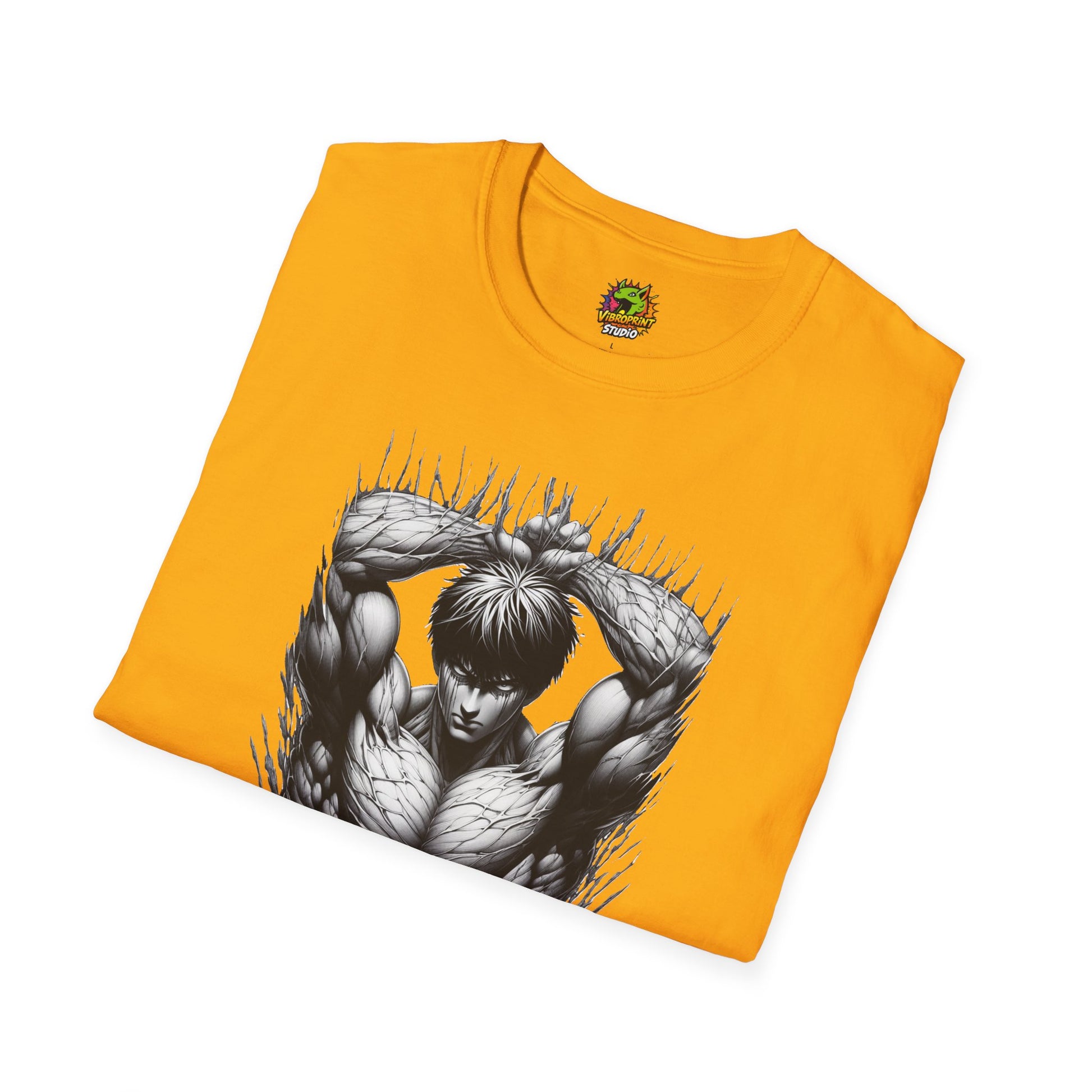 Halloween graphic tee - UFC T Shirt | Unleash Fierce Confidence | Motivational UFC Tee with Baki Anime Inspiration for Athletes - comfortable fit. perfect Halloween gift for fans of horror culture. Order yours now and stand out with this exclusive piece!