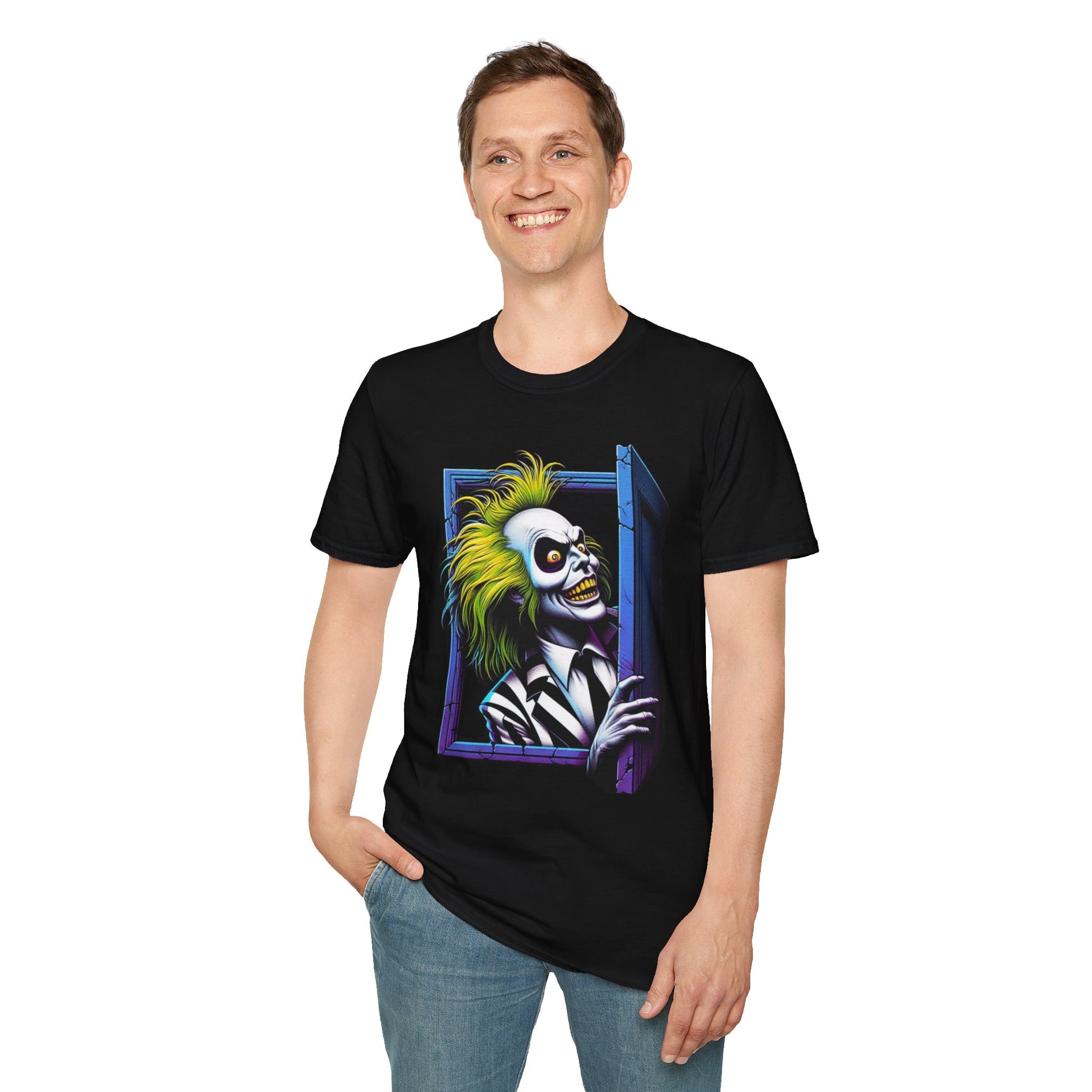 | - Beetlejuice Shirt | Halloween Classic Movie Tee | Beetlejuice Inspired Graphic T-Shirt | Spooky Gift Idea - custom-made. perfect gift idea. Order yours now and stand out with this exclusive piece!