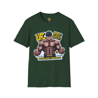 UFC - UFC T Shirt | Unleash Fierce Confidence | Motivational UFC Tee with Baki Anime Elements - custom-made. perfect gift idea. Order yours now and stand out with this exclusive piece!