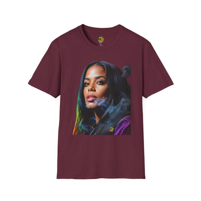 Portrait - Aaliyah shirt | Tribute to the Queen of Urban Pop | Memorial R&B Portrait Tee - premium material. limited stock. Order yours now and stand out with this exclusive piece!