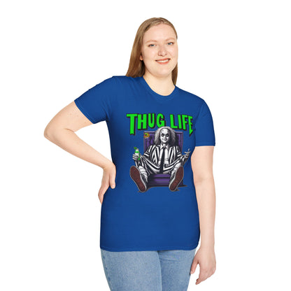 Beetlejuice - Beetlejuice Shirt | Thug Life Halloween T-Shirt | Creepy Beetlejuice Graphic Tee - premium material. limited stock. Order yours now and stand out with this exclusive piece!