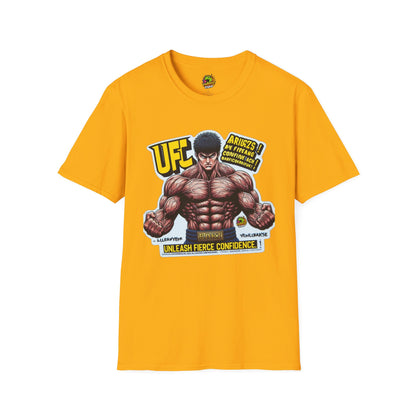 Confidence - UFC T Shirt | Unleash Fierce Confidence | Motivational UFC Tee with Baki Anime Elements - custom-made. perfect gift idea. Order yours now and stand out with this exclusive piece!