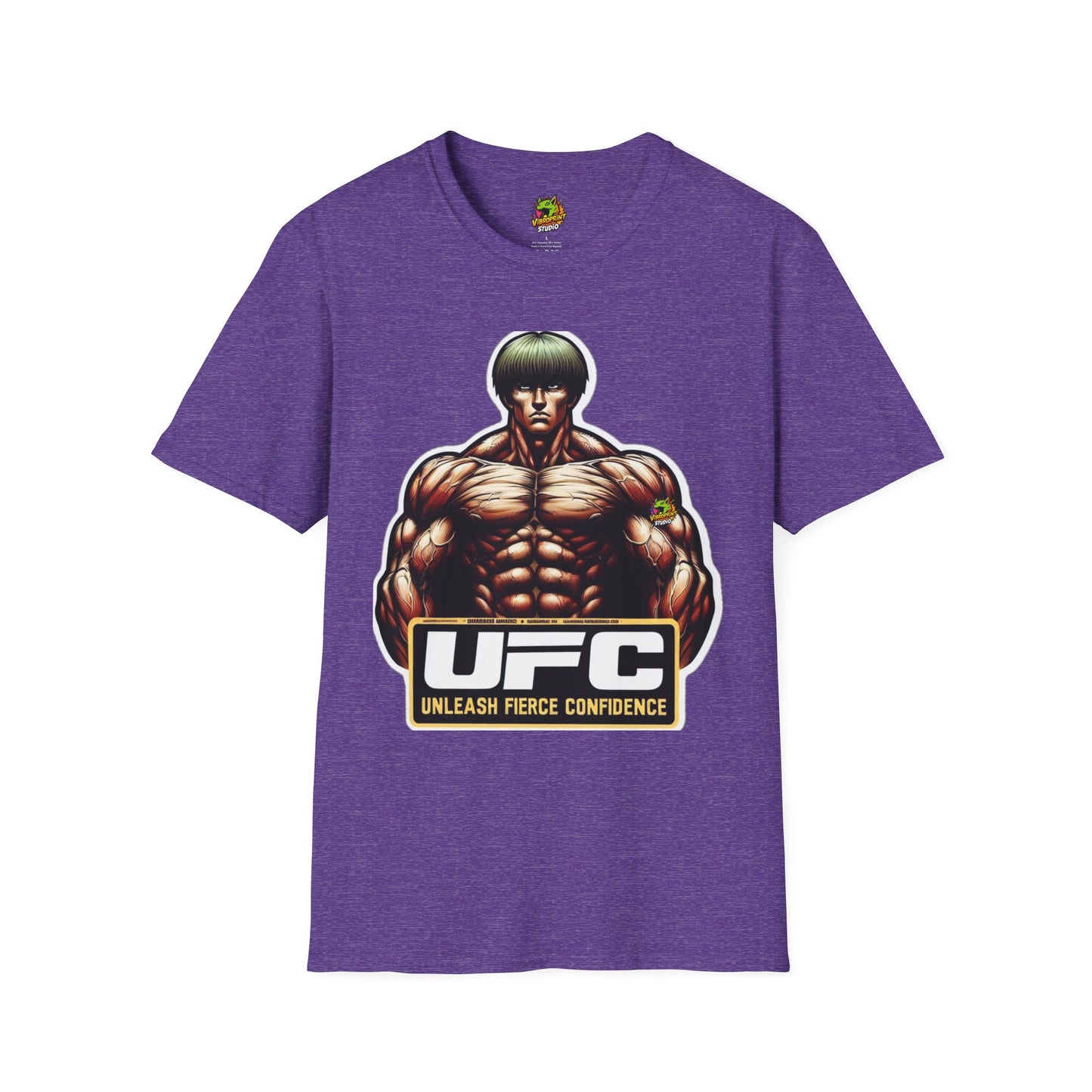 Unleash - UFC T Shirt | Unleash Fierce Confidence | UFC Tee with Baki Anime Elements for Athletes - premium material. limited stock. Order yours now and stand out with this exclusive piece!